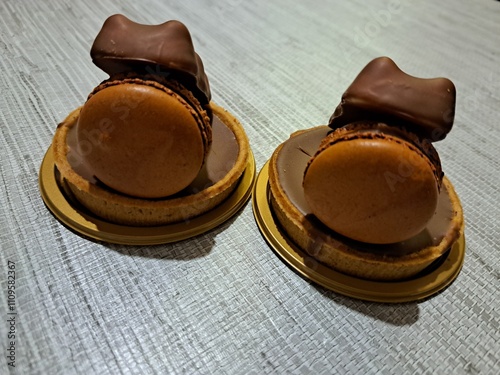 Macarons au chocolat