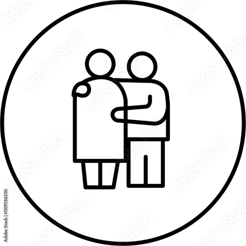 supporting people icon, care, caring, support, supporting, icon, health. care, elderly care, wellbeing, aiding, assist, help, take care of, attend to, nurse, carer, doctor, people