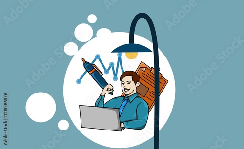 person working on laptop