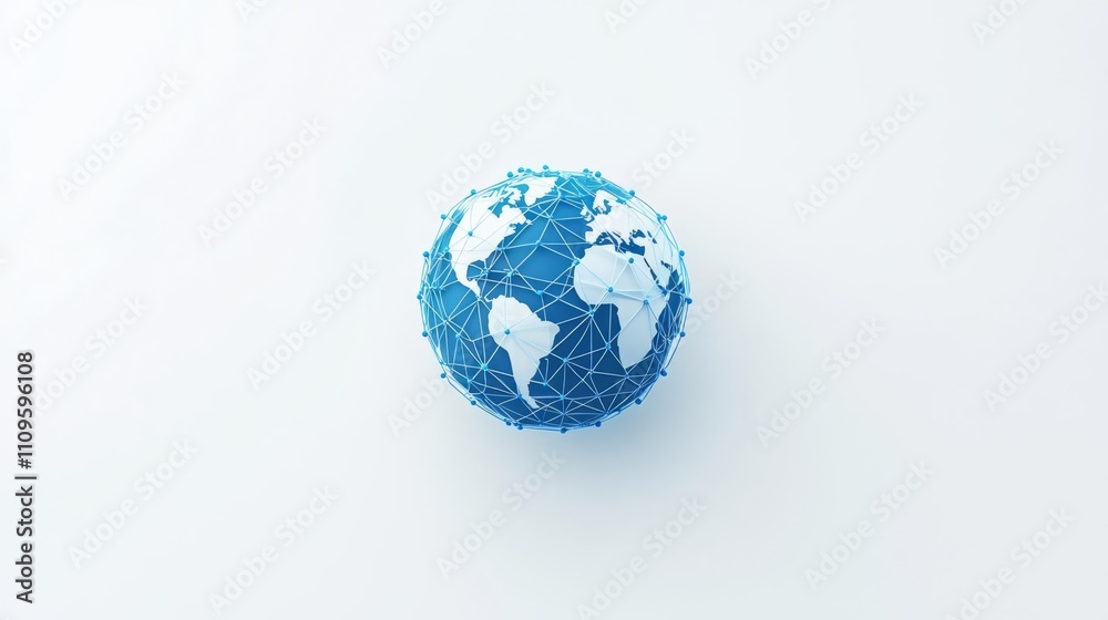 Digital globe network connection illustration. Digital globe network connection illustration.