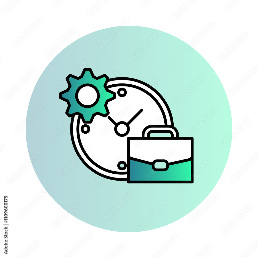 Flexible Working Environment – Gear and Briefcase Representing Work-Life Balance Transparent PNG Flexible Working Environment – Gear and Briefcase Representing Work-Life Balance Transparent PNG