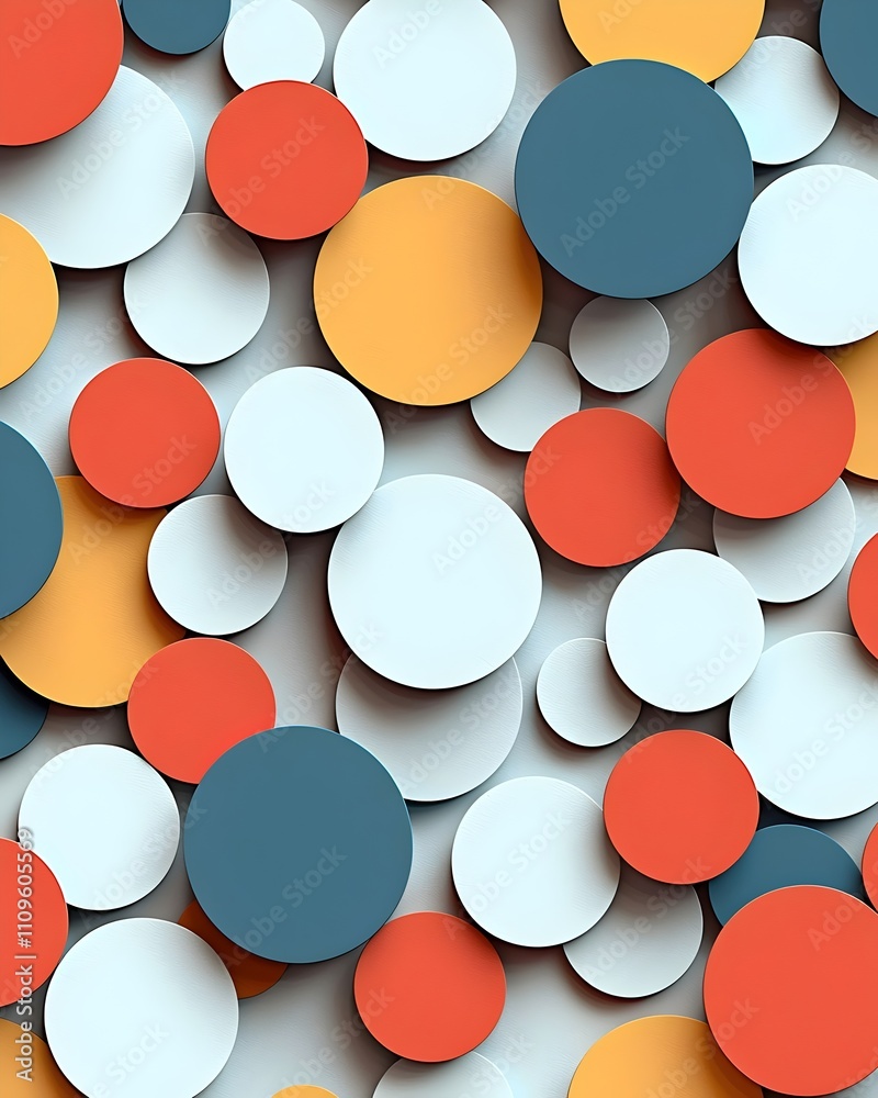 A vibrant composition of colorful circles in various sizes, featuring shades of red, orange, blue, and white, creating a playful and modern visual texture on a light background. A vibrant composition of colorful circles in various sizes, featuring shades of red, orange, blue, and white, creating a playful and modern visual texture on a light background.