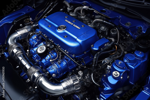 car engine background