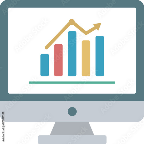 Monitor Business Grow Chart