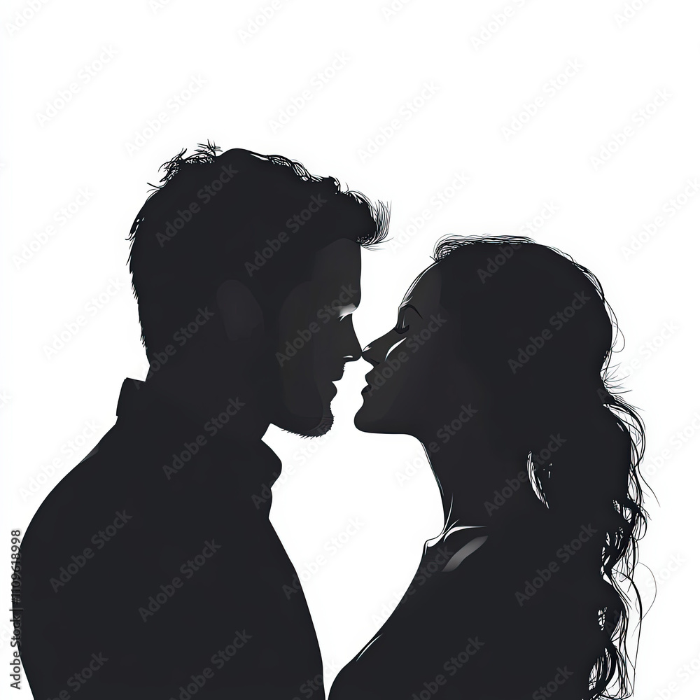 Proposal Silhouette, Black And White Illustration Isolated On White Background Proposal Silhouette, Black And White Illustration Isolated On White Background