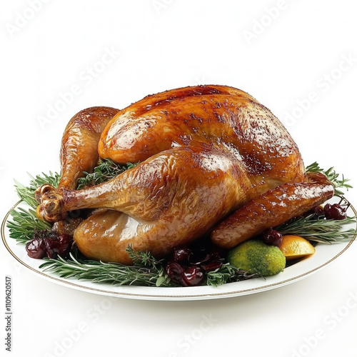 Thanksgiving Dinner Isolated