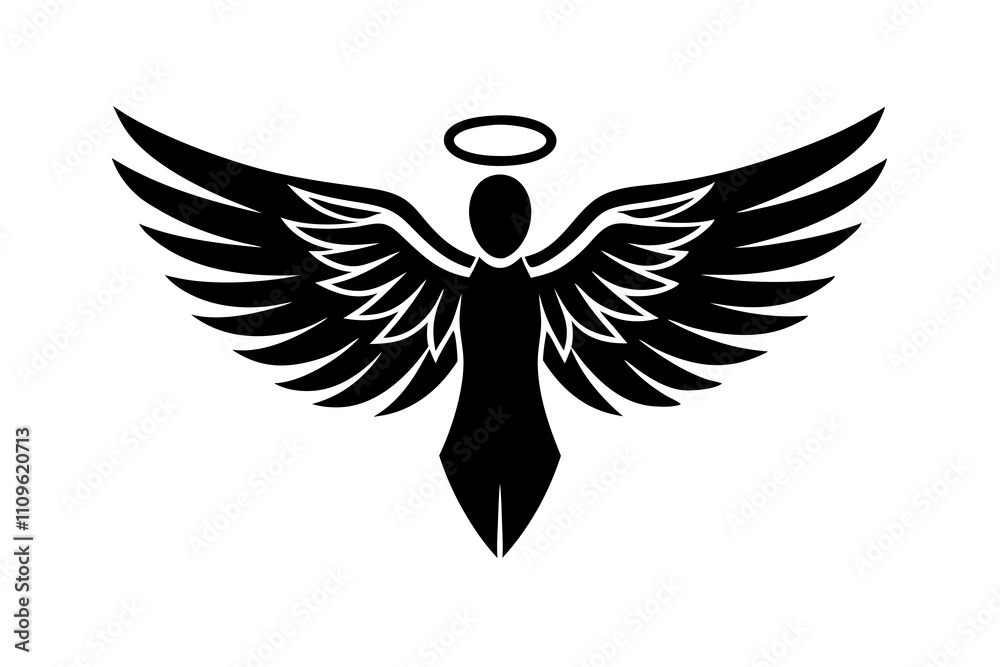 Fototapeta premium Eagle Wings Emblem Vector - Printable Graphic Design for Logos and Badges