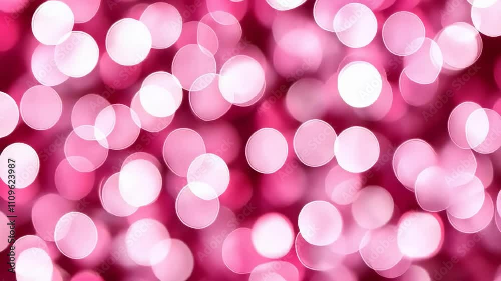 A vibrant pink bokeh background, ideal for Valentine's Day themes and romantic concepts