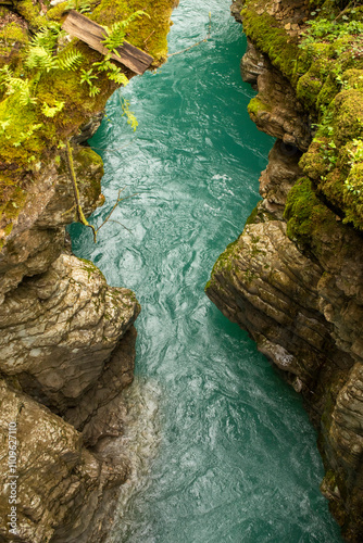 A Serene River Canyon That Is Surrounded by a Beautiful, Lush Greenery In Nature