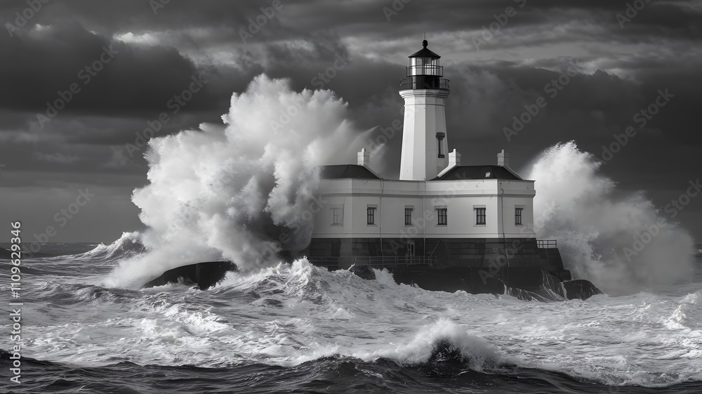 lighthouse on the coast lighthouse on the coast