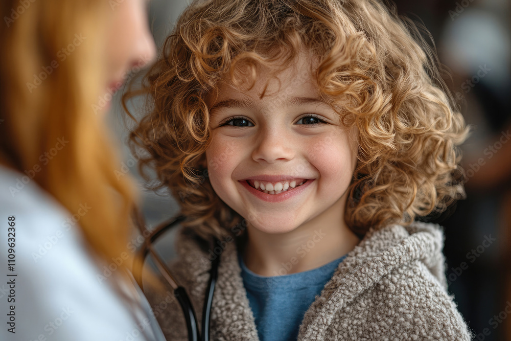 Happy Child at Doctor's Appointment Happy Child at Doctor's Appointment