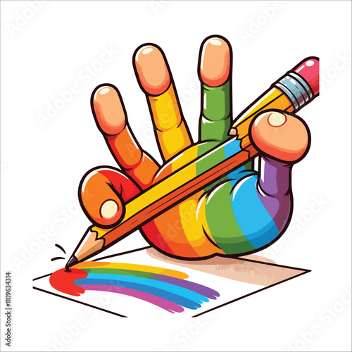 BEST HAND VECTOR  COLORFUL & SILHOUTTE