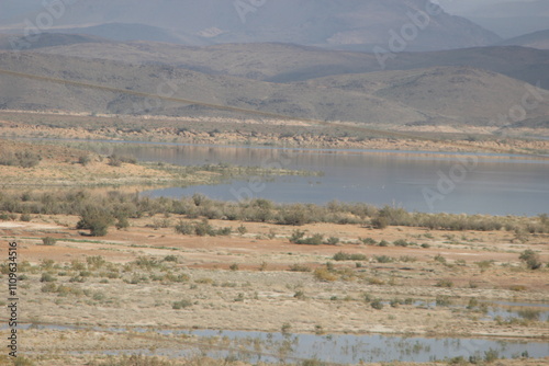 Barrage El Mansour Eddahbi, Ouarzazate Lake, Morocco photo