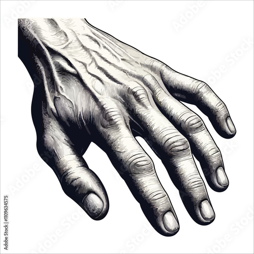 BEST HAND VECTOR  COLORFUL & SILHOUTTE