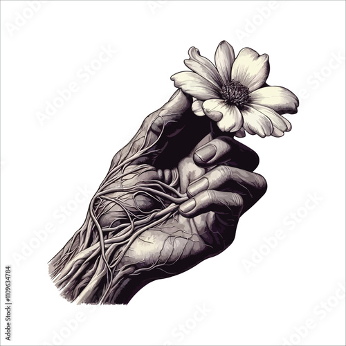 BEST HAND VECTOR  COLORFUL & SILHOUTTE