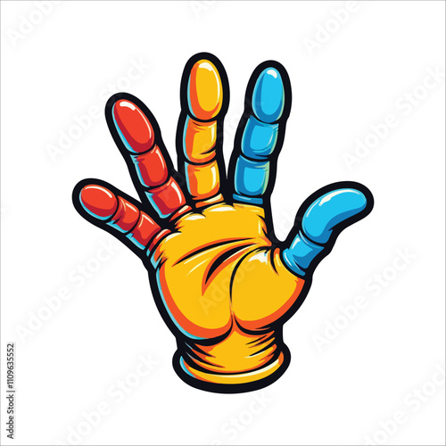 BEST HAND VECTOR  COLORFUL & SILHOUTTE
