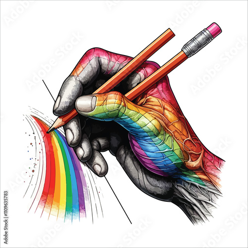 BEST HAND VECTOR  COLORFUL & SILHOUTTE