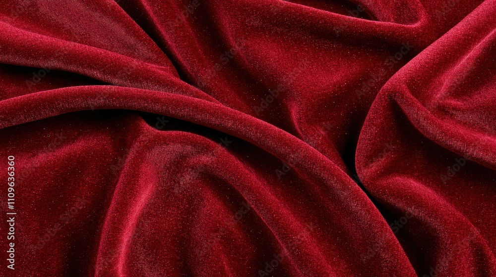 Obraz premium Luxurious red velvet fabric texture background
