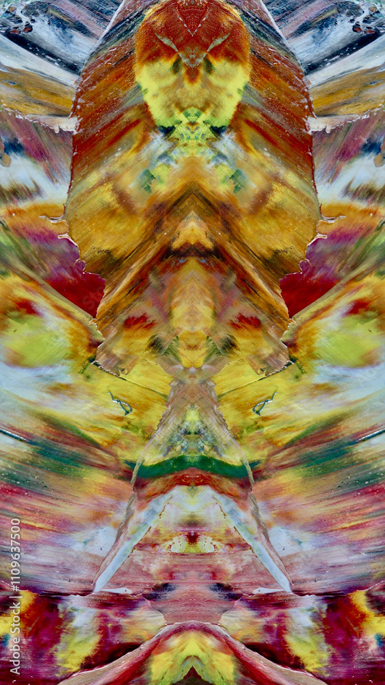 Fototapeta premium Abstract art background . Hand painting artwork on canvas .