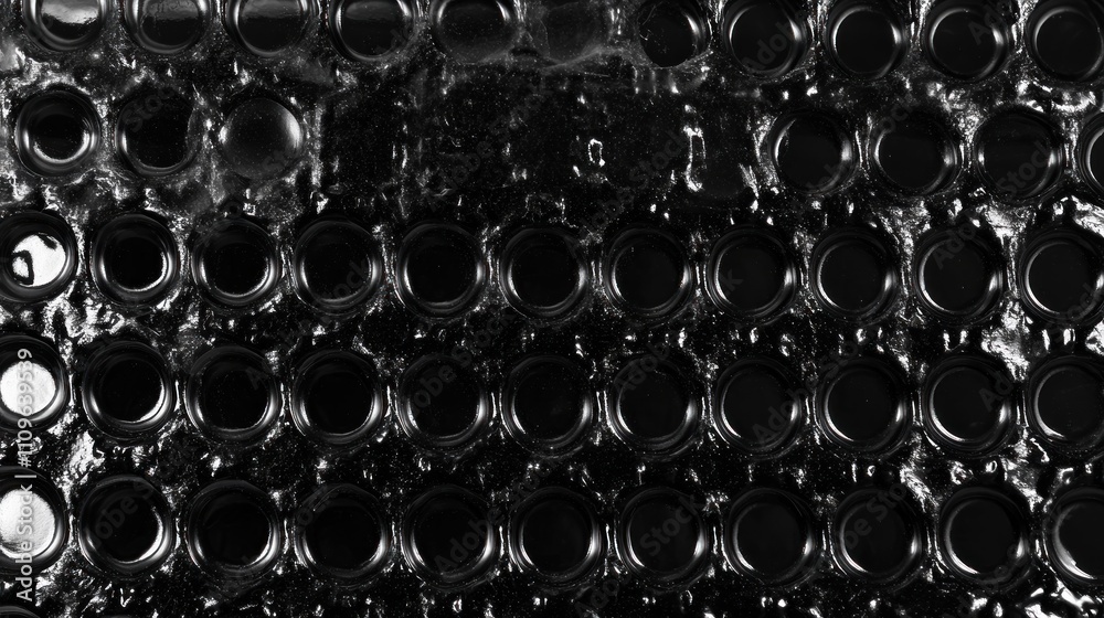 Abstract Black and White Bubble Wrap Texture Abstract Black and White Bubble Wrap Texture
