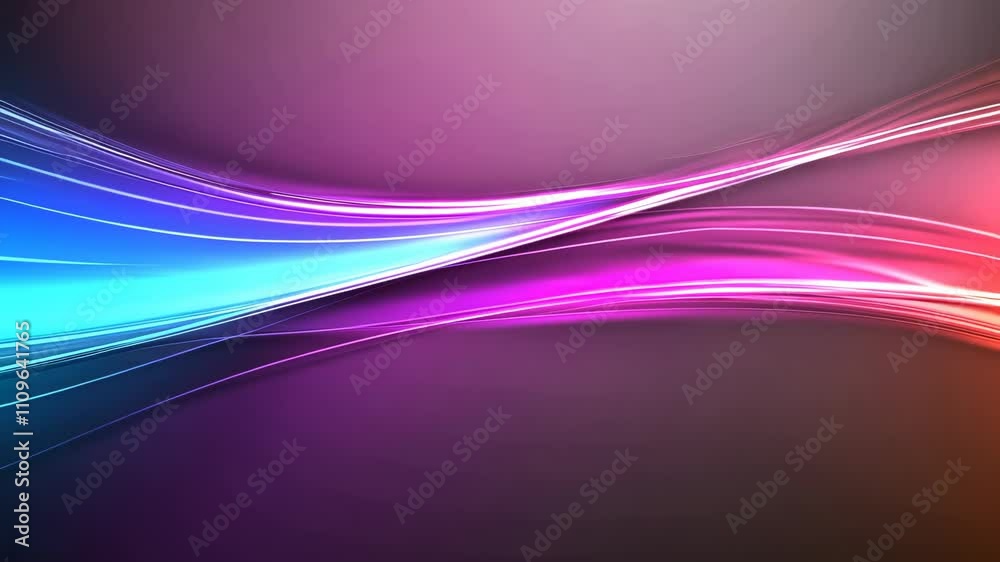 Dynamic flow of colorful wavy light trails creating an abstract background Dynamic flow of colorful wavy light trails creating an abstract background