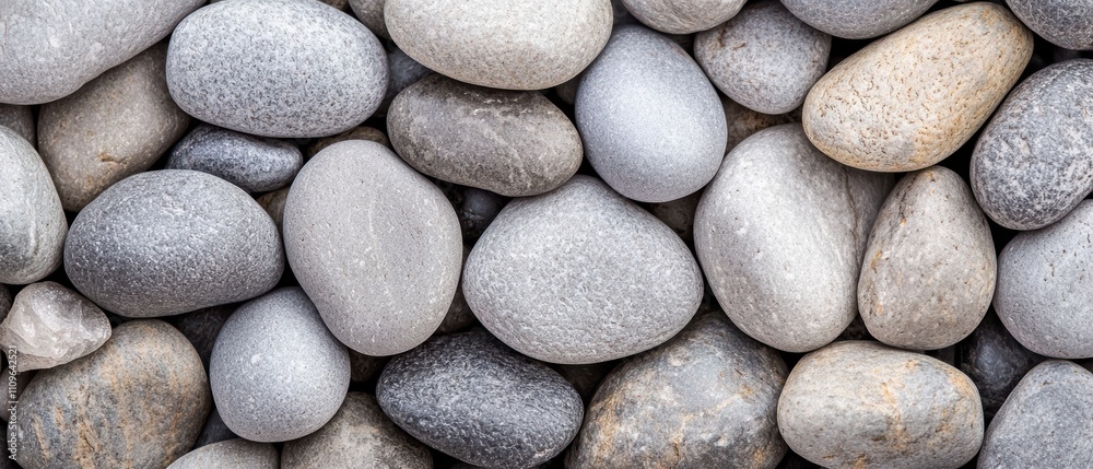 Smooth gray river rocks in a natural background Smooth gray river rocks in a natural background