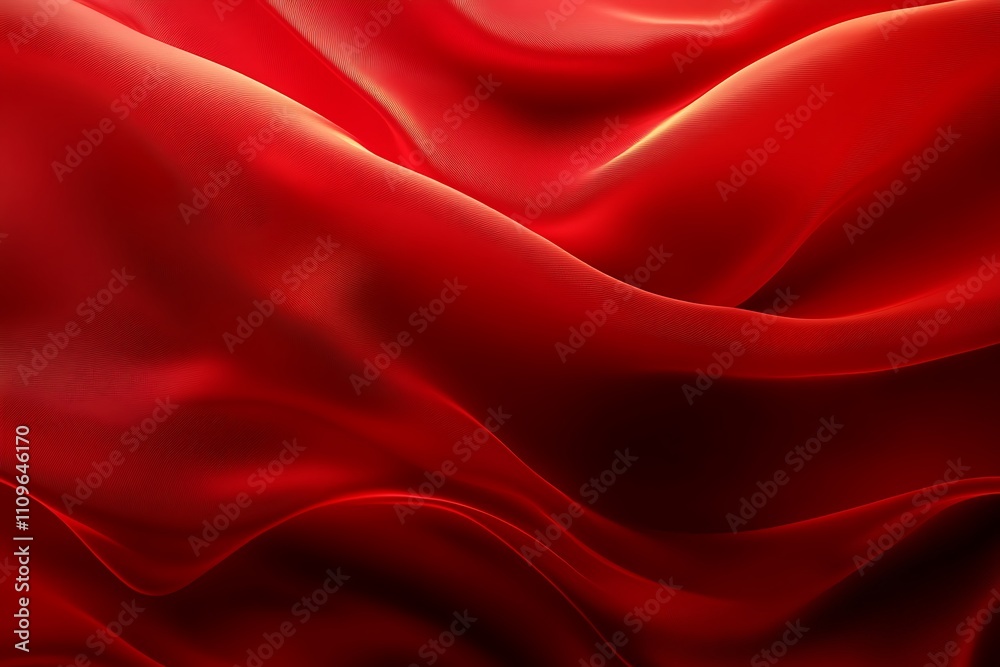 Abstract red fabric with soft wave texture background Abstract red fabric with soft wave texture background