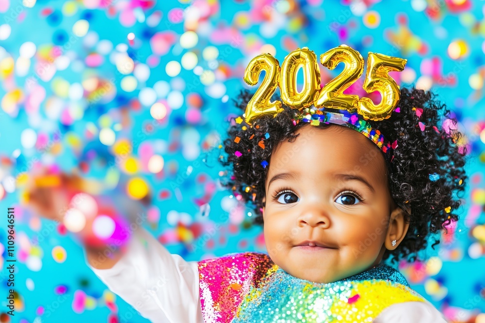 party black baby with a 