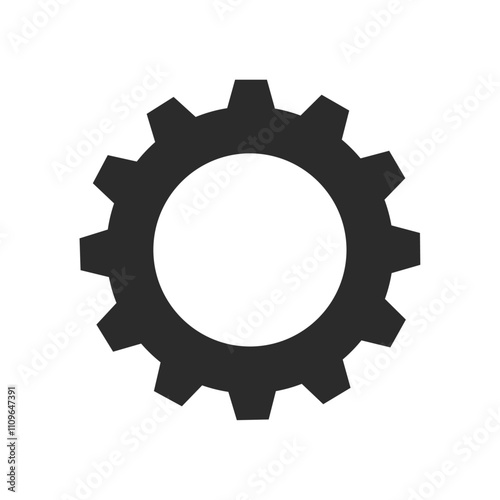 gear on white background. vector