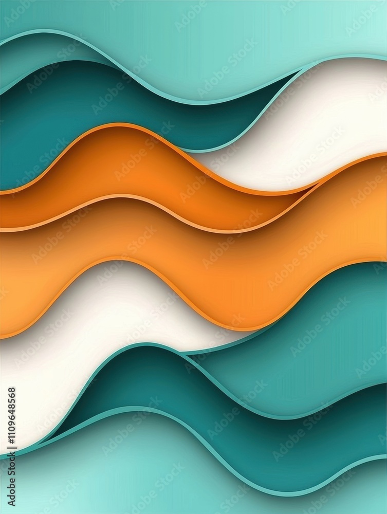 Obraz premium abstract colorful wavy background