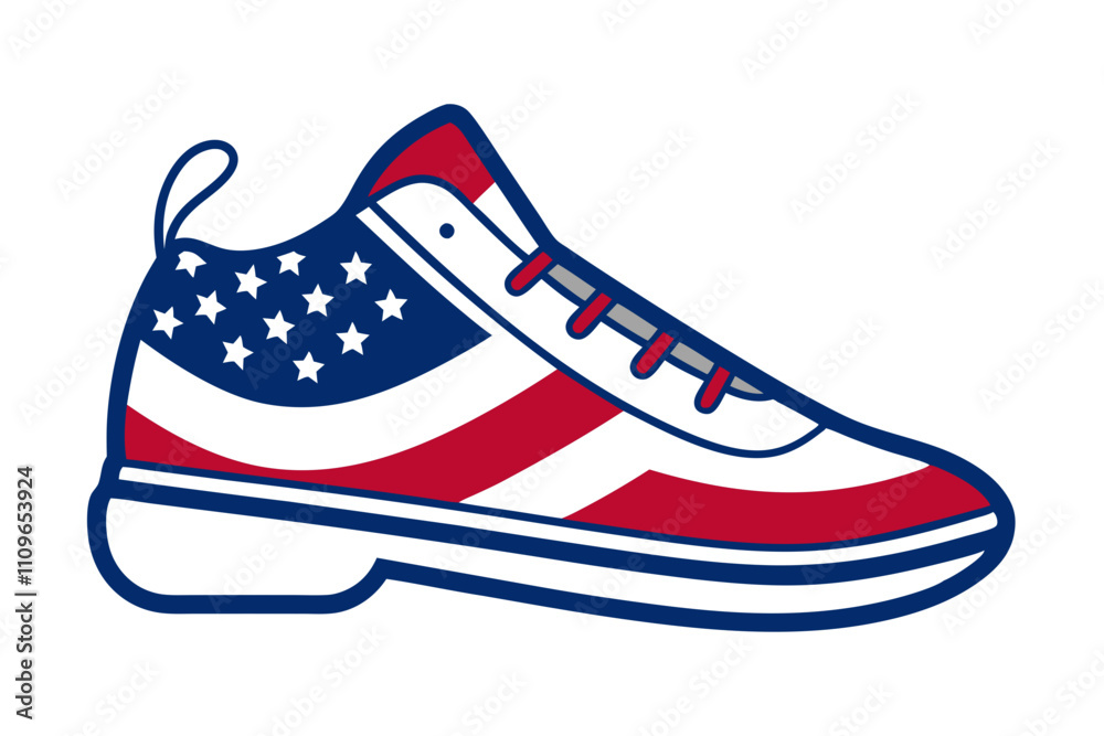 Vector Line Art of Sports Shoe Template Vector Line Art of Sports Shoe Template