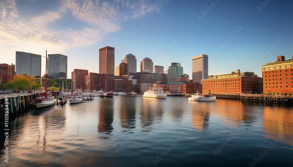 Fototapeta premium boston harbor