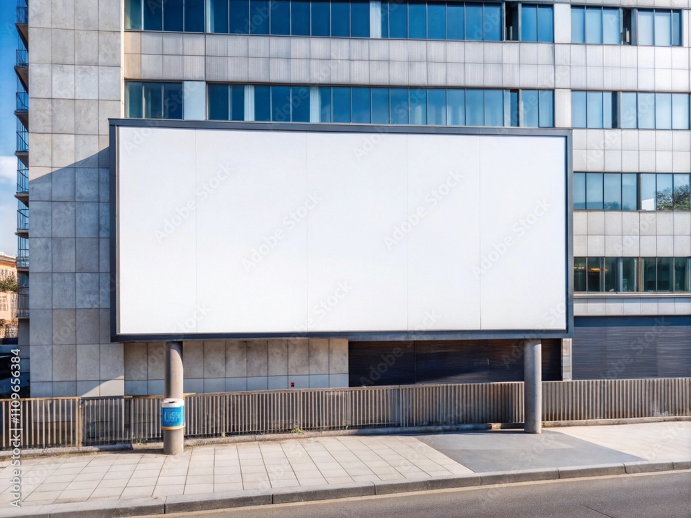 Billboard Mockup Vertical Building Front Wall Billboard Mockup Vertical Building Front Wall