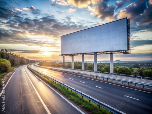 Highway Billboard Mockup photo