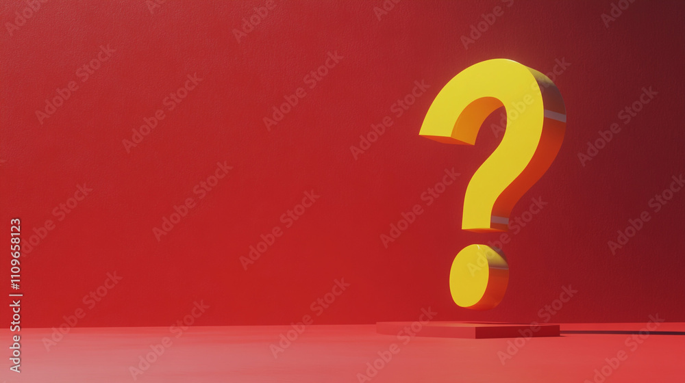 question mark on red question mark on red