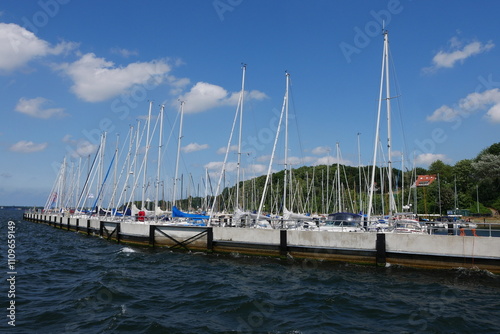 Hafen mit Jachten in der Kieler Förde photo