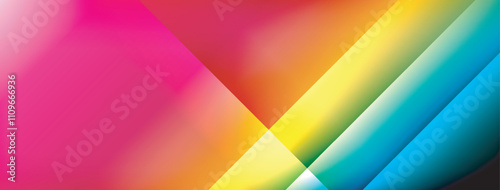Colorful gradient with lines made of shadow and light. Creative background