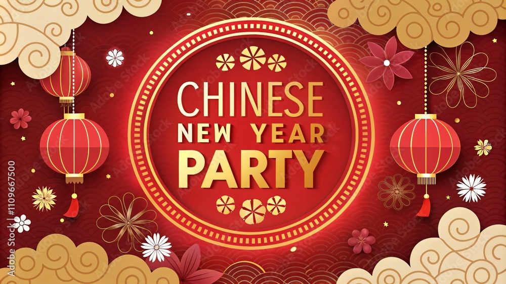 Naklejka premium Celebrate the Festive Spirit of Chinese New Year Generative AI