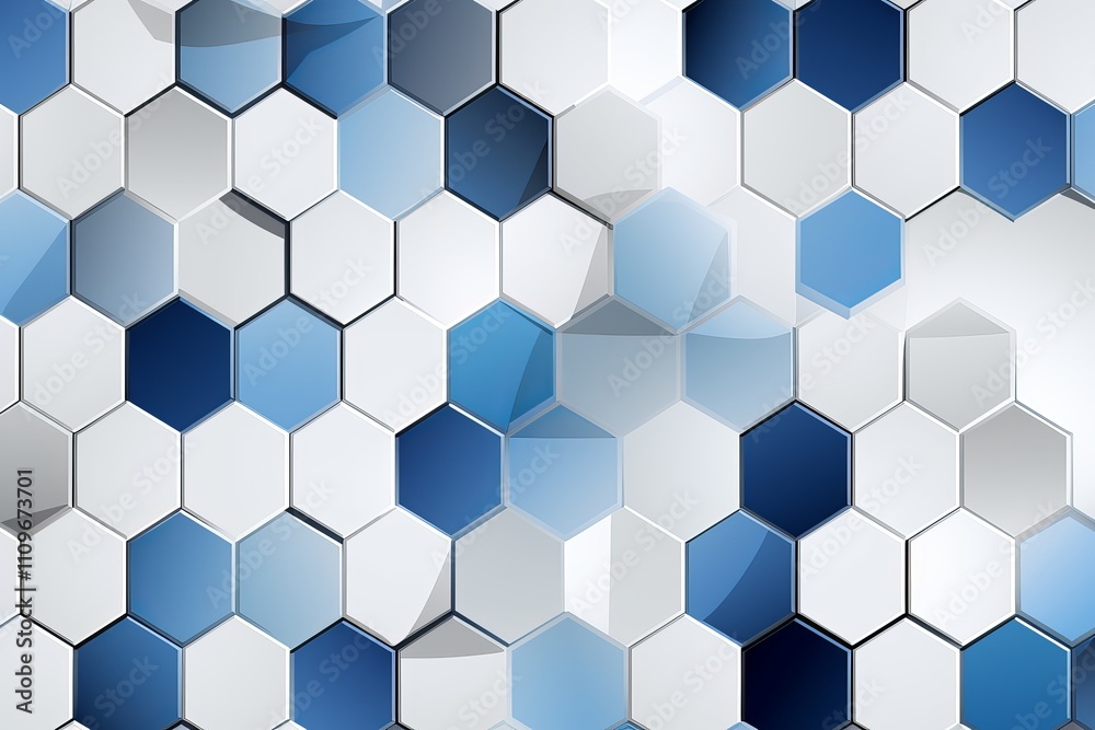 Intricate geometric patterns in shades of blue create a modern artistic environment. Generative AI Intricate geometric patterns in shades of blue create a modern artistic environment. Generative AI