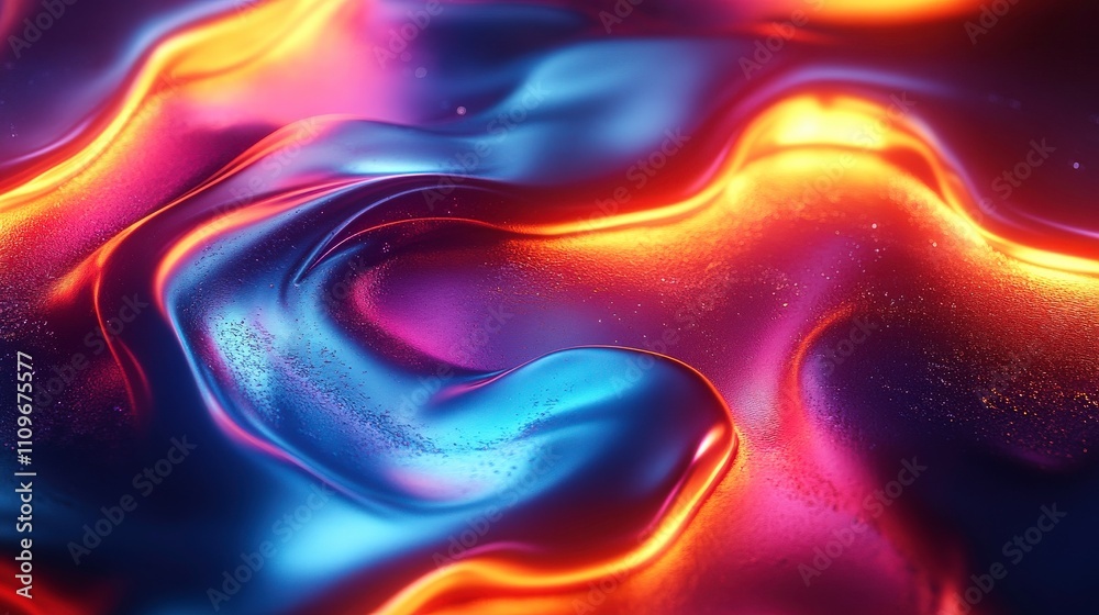 Vibrant Abstract Waves of Colorful Light Flowing Smoothly Across a Textured Surface in a Dynamic and Futuristic Visual Design Expression Vibrant Abstract Waves of Colorful Light Flowing Smoothly Across a Textured Surface in a Dynamic and Futuristic Visual Design Expression