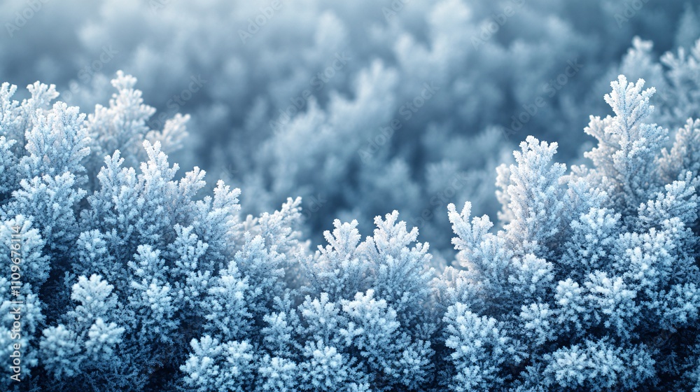 snow-covered branches, a banner snow-covered branches, a banner