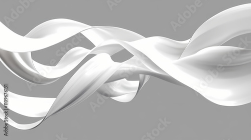 Intertwined ribbons flowing ribbons of varying thickness and tra. Obscure. Illustration photo