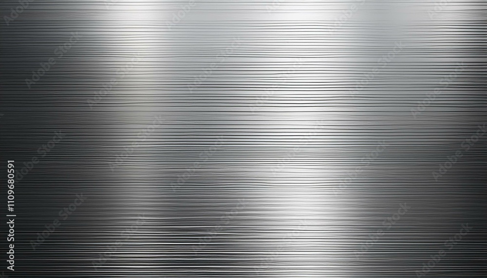 Brushed steel plate with a metallic, textured surface, perfect for industrial backgrounds Brushed steel plate with a metallic, textured surface, perfect for industrial backgrounds