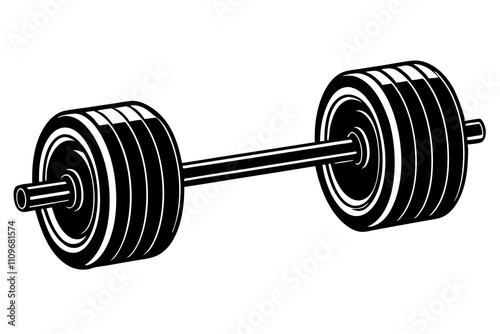 Fitness vector icons on white.