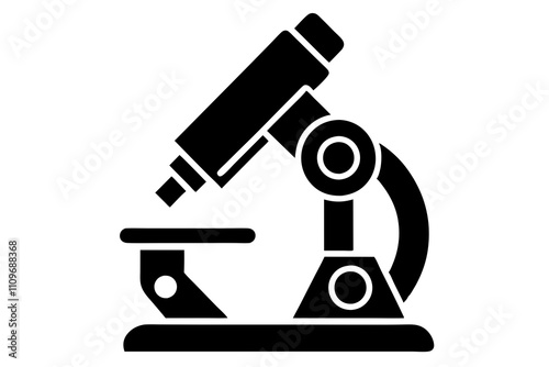 Set of microscope icons. Line and glyph microscope vector. Lab microscope set