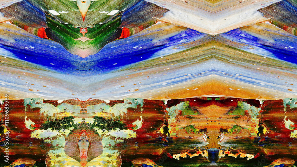 Fototapeta premium Abstract art background . Hand painting artwork on canvas .