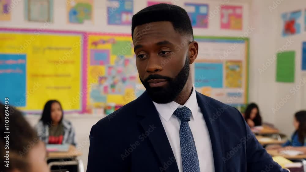 custom made wallpaper toronto digitalA Black educator interacts with student, discussing effective learning strategies and encouraging participation in class