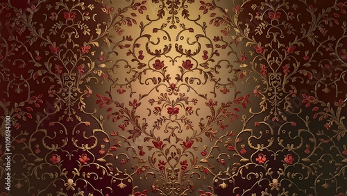 Seamless Damask wallpaper