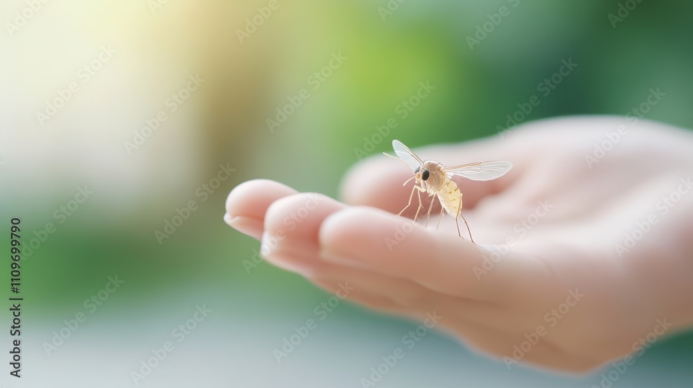 Obraz premium Raising Awareness for Malaria Prevention on World Malaria Day Through Mosquito Awareness