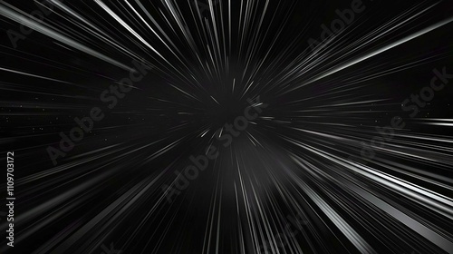 Futuristic Blue Light Explosion Abstract Art Illustration with Fractal Patterns and Motion Effects